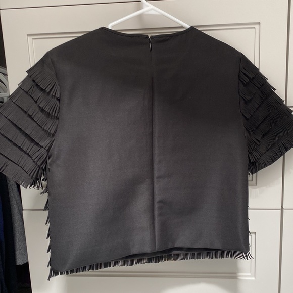 RT By Elle fringed black shirt size S - Picture 4 of 4